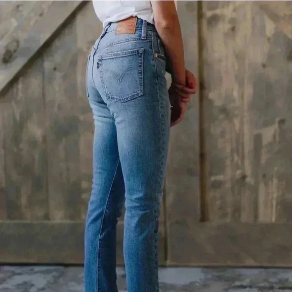Levi’s 501 Skinny Distressed Jeans High Waisted - Picture 1 of 14